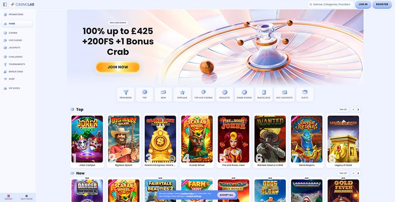 Guida a casinolab bonus code